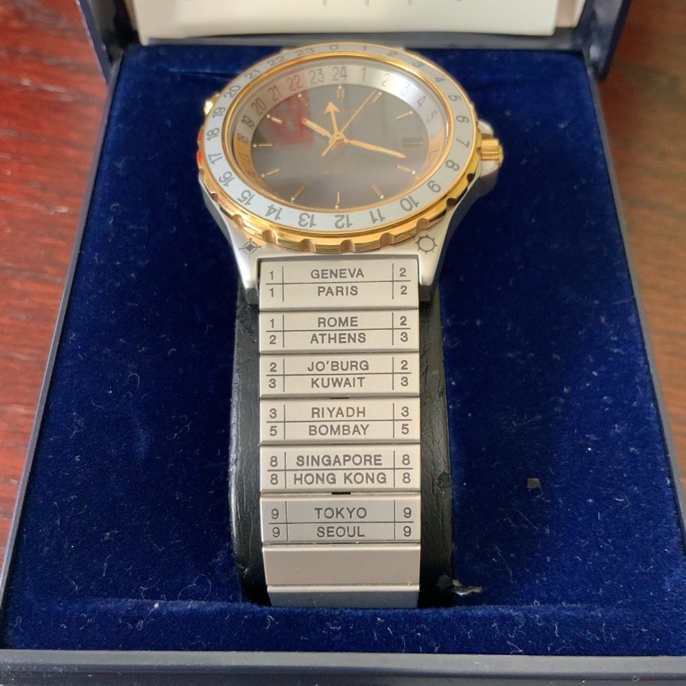 BNIB Men’s Heuer Airline Gold and Silver Toned Watch
